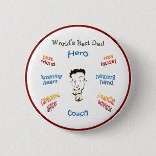 Bester der Vater-Knopf der Welt Button