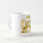 Bester der Welt Gold 5 Sterne Kaffeetasse (Vorderseite Links)