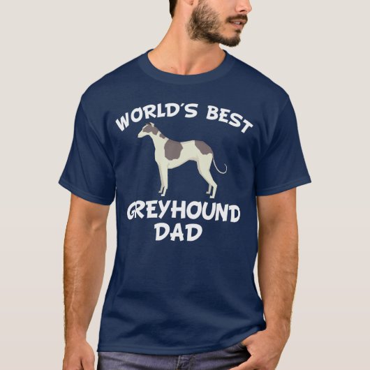 Bester der Windhund-Vater der Welt T-Shirt (Vorderseite)