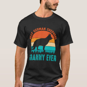 Bester deutscher Schäferhund GRANNY je Vintag T-Shirt