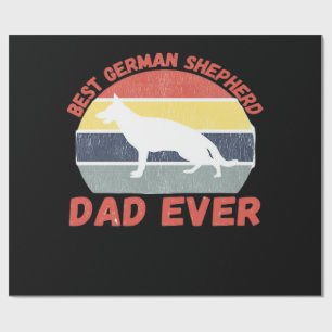 Bester deutscher Schäferhund-Vater aller Zeiten Zi Geschenkpapier