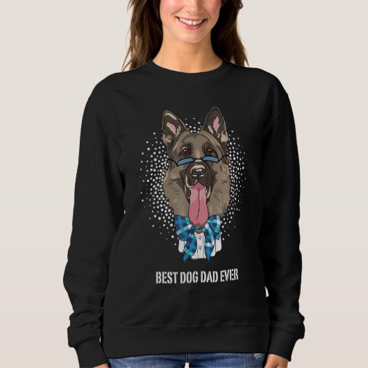 Bester Deutscher Schäferhund-Vater für Hund Papa ü Sweatshirt (Vorderseite)