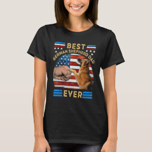 Bester deutscher Schäferhund-Vater je Dog Vatertag T-Shirt