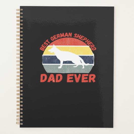 Bester deutscher Schäferhund-Vater jemals Zitat Lu Planer (Vorderseite)