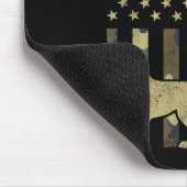 Bester Deutscher Schäferhund-Vater-Tarnung Amerika Mousepad (Ecke)