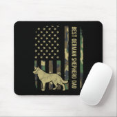 Bester Deutscher Schäferhund-Vater-Tarnung Amerika Mousepad (Mit Mouse)