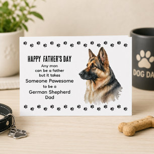 Bester Deutscher Schäferhund-Vater Vatertag Indivi Feiertagskarte
