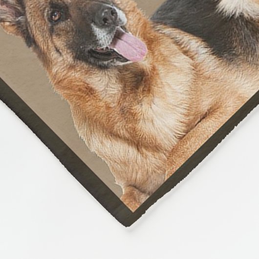 Bester deutscher Shepherd-Vater je Fleecedecke (Ecke)
