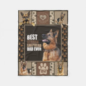 Bester deutscher Shepherd-Vater je Fleecedecke (Vorderseite)
