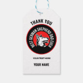 Bester deutscher Shepherd-Vater je Geschenkanhänger (Rückseite)