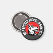 Bester deutscher Shepherd-Vater je Magnet (Vorderseite/Rückseite)