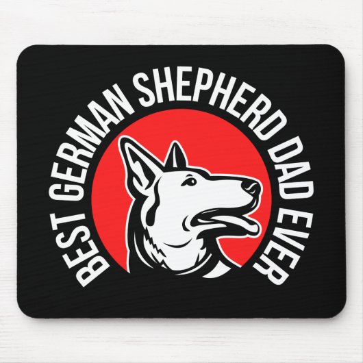 Bester deutscher Shepherd-Vater je Mousepad (Vorne)