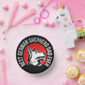 Bester deutscher Shepherd-Vater je Pappteller (Party)