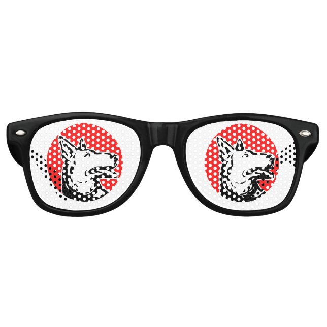 Bester deutscher Shepherd-Vater je Partybrille (Vorderseite)