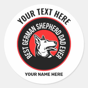 Bester deutscher Shepherd-Vater je Runder Aufkleber