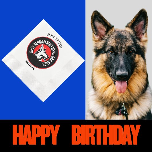 Bester deutscher Shepherd-Vater je Serviette