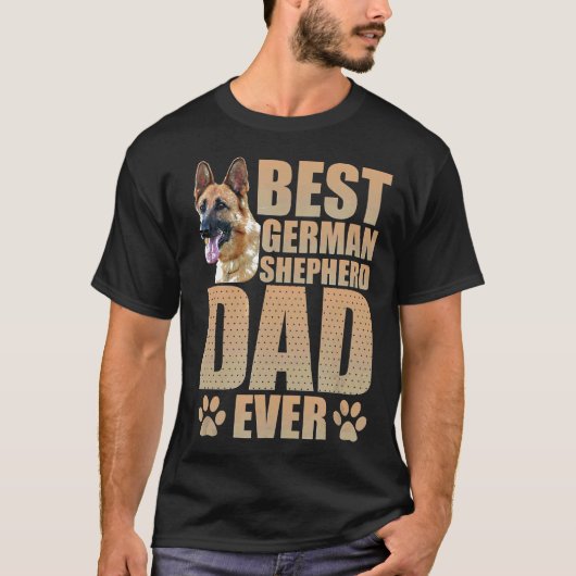 Bester deutscher Shepherd-Vater je T-Shirt (Vorderseite)