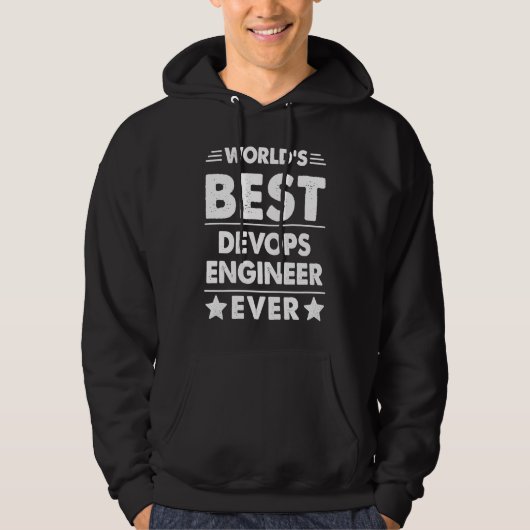 Bester Devops-Ingenieur der Welt Aller Zeiten Hoodie (Vorderseite)