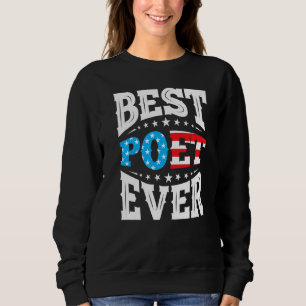 Bester Dichter Dichter 4. vierter Juli USA Amerika Sweatshirt