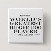Bester Didgeridoo-Player Nah Button (Vorderseite)