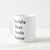 Bester die Jugend-Pastor der Welt Kaffeetasse (Vorderseite Links)