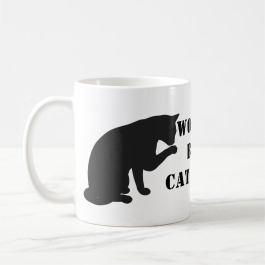 Bester die Katzen-Vati der Welt Kaffeetasse (Links)