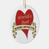 Bester die Krankenpflege-Lehrer der Welt Keramik Ornament (Rechts)