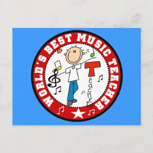 Bester die Musik-Lehrer der Welt Postkarte