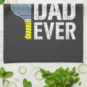 Bester Dink'N Dad Ever Pickleball Geschirrtuch (Gefaltet)