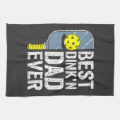 Bester Dink'N Dad Ever Pickleball Geschirrtuch (Horizontal)