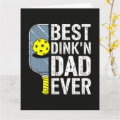 Bester Dink'N Dad Ever Pickleball Karte (Gelbe Blume)