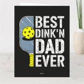 Bester Dink'N Dad Ever Pickleball Karte (Rückseite)