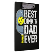 Bester Dink'N Dad Ever Pickleball Klemmbrett (Rechts)
