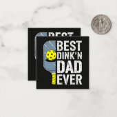 Bester Dink'N Dad Ever Pickleball Mitteilungskarte (Vorderseite/Rückseite Beispiel)