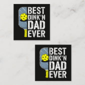 Bester Dink'N Dad Ever Pickleball Mitteilungskarte (Vorne/Hinten)
