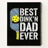 Bester Dink'N Dad Ever Pickleball Notizblock (Rückseite)
