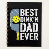 Bester Dink'N Dad Ever Pickleball Planer (Vorderseite)