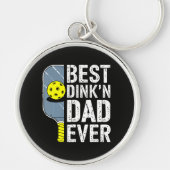 Bester Dink'N Dad Ever Pickleball Schlüsselanhänger (Vorne)