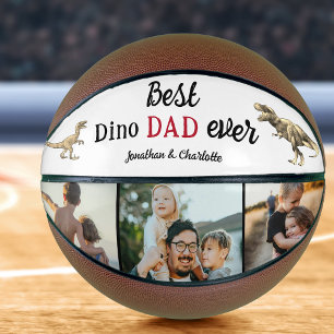 Bester Dino-Vater Aller Zeiten Foto-Collage Basketball