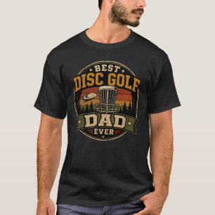 Bester Disc-Golf-Vater aller Zeiten Vintage-Abzeic T-Shirt