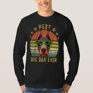 Bester Doberman Pinscher Vater je Vintager Hund T-Shirt