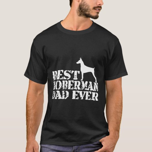 Bester Doberman-Vater je 92 T-Shirt (Vorderseite)