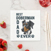 Bester Doberman-Vater je Serviette (Beispiel)