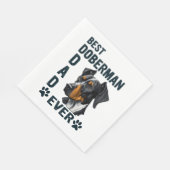 Bester Doberman-Vater je Serviette (Ecke)