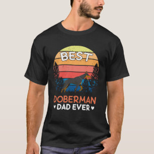 Bester Dobermann-Vater Aller Zeiten Retro Vintage T-Shirt
