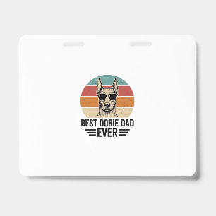 Bester Dobermann-Vater aller Zeiten Vintage-Doberm Ausweis