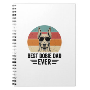 Bester Dobermann-Vater aller Zeiten Vintage Doberm Notizblock