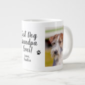 Bester Dog Opa je Foto Hund Jumbo-Tasse (Vorderseite Rechts)