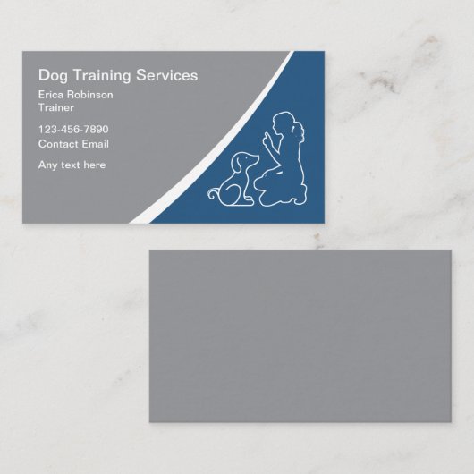 Bester Dog Trainer Canine Instructor Visitenkarte (Vorne/Hinten)