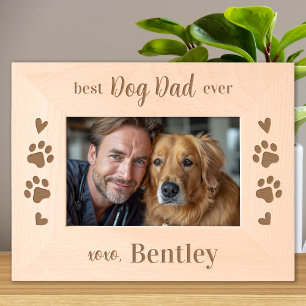 Bester DOG-VATER aller Zeiten - Personalisierte Ho Geätzte Rahmen